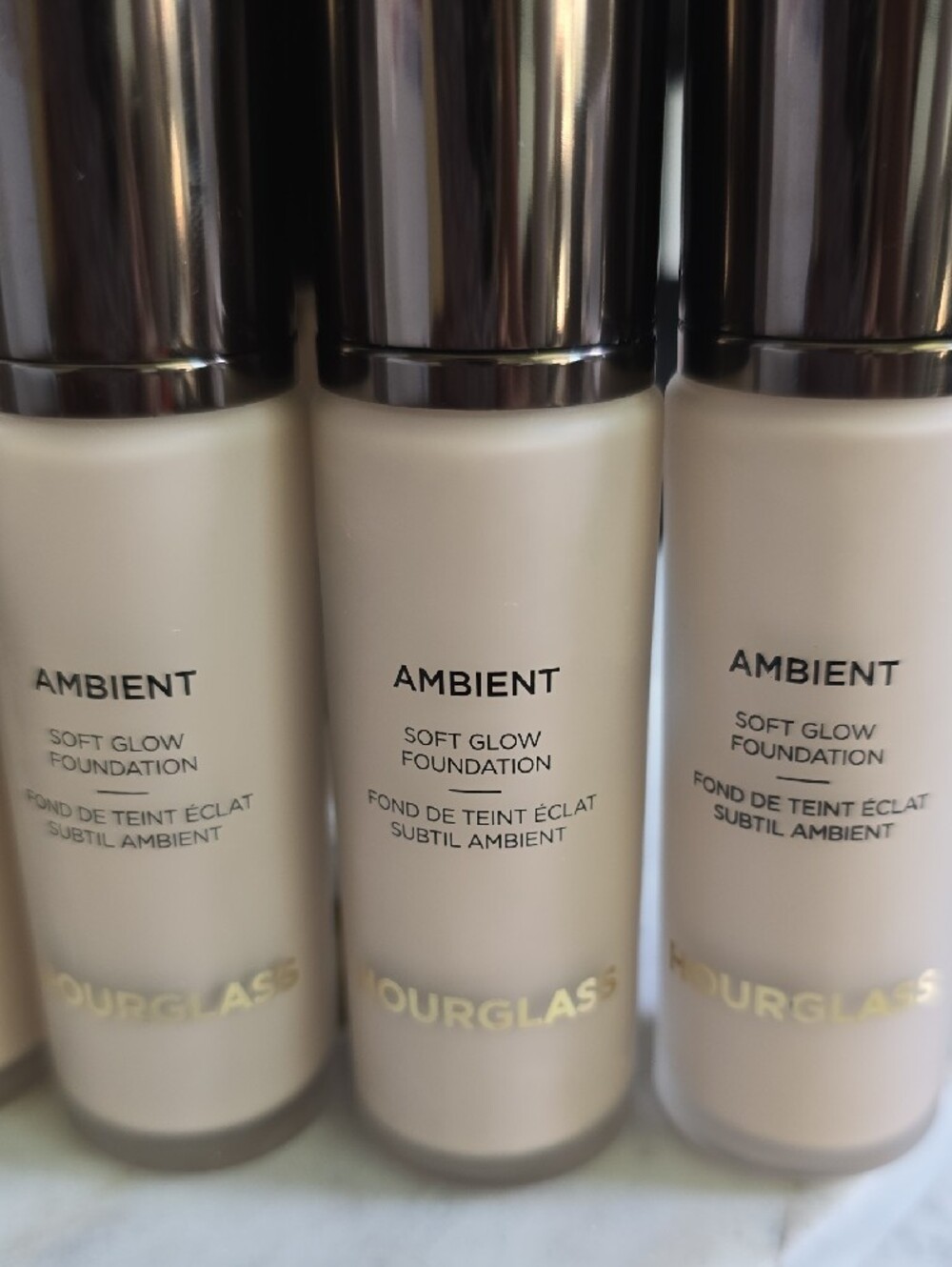 Hourglass Ambient Soft Glow Foundation Trio in Light to Fair Cream Shades - Picture 3 of 9
